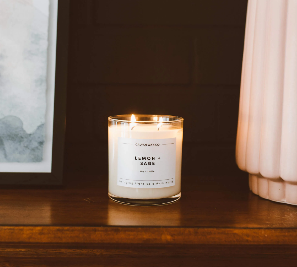 I need this Lemon + Sage Candle by Calyan Wax Co. | Refreshing